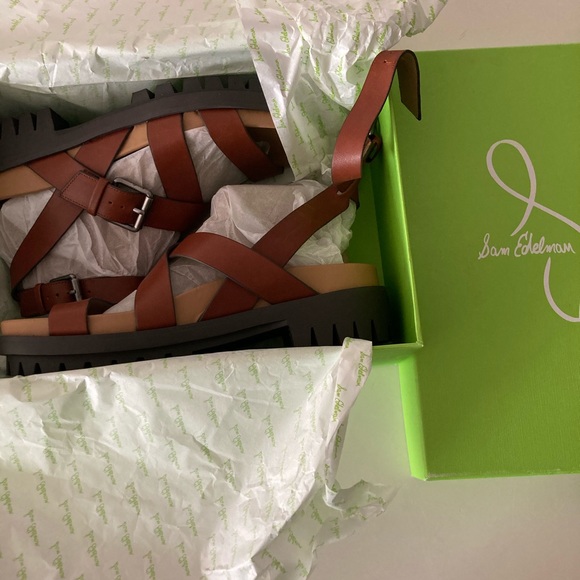 SAM EDELMAN Eleanora Dkbourbonlea  Sandal - Picture 9 of 9